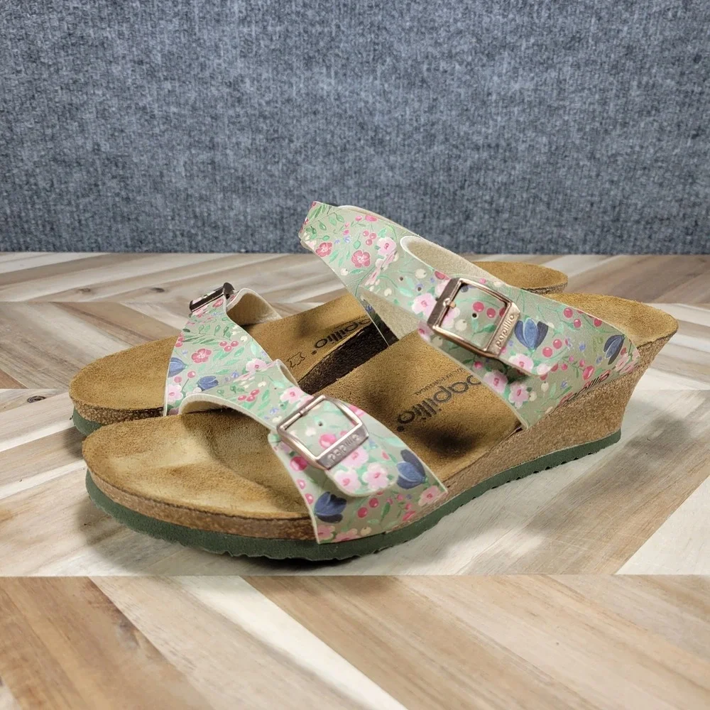 Papillio Birkenstock Dorothy US 10 EU 41 Meadow Floral Wedge Sandals Summer